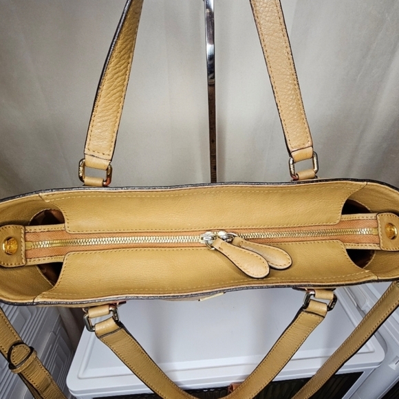 🔹️MCM🔹️ Cognac 2 way tote crossbody/ shoulder bag ✨️🤎 - Picture 10 of 11